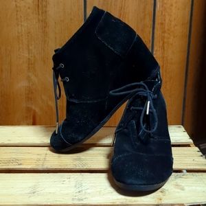 TOMS suede booties